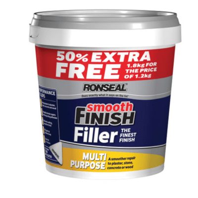 Ronseal Smooth Finish Multipurpose Wall Filler Ready Mixed - 1.2kg - Ronseal