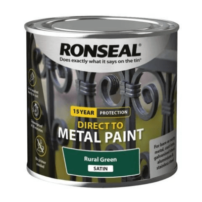 Ronseal Direct to Metal Paint 750ml - Rural Green Satin - Ronseal
