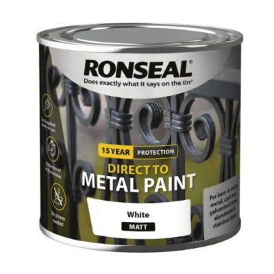 Ronseal Direct to Metal Paint 750ml - White Matt - Ronseal