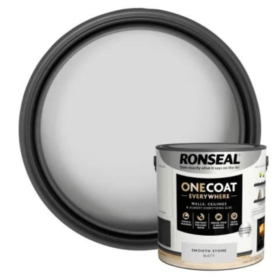 Ronseal One Coat Everywhere Interior Paint 2.5 Litres - Smooth Stone - Ronseal