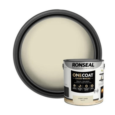 Ronseal One Coat Everywhere Interior Paint 2.5 Litres - Light Sage - Ronseal