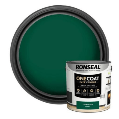 Ronseal One Coat Everywhere Interior Paint 2.5 Litres - Evergreen - Ronseal