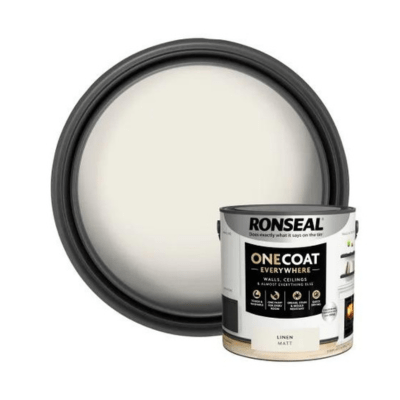 Ronseal One Coat Everywhere Interior Paint 2.5 Litres - Linen Matt - Ronseal