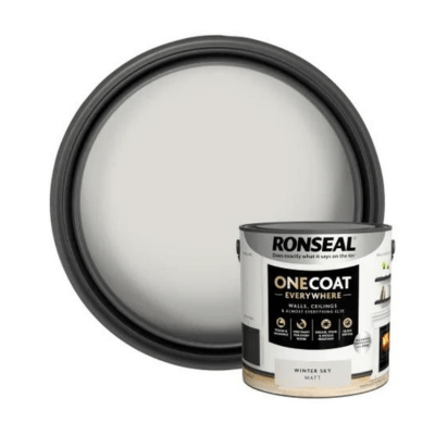 Ronseal One Coat Everywhere Interior Paint 2.5 Litres - Winter Sky - Ronseal
