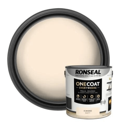 Ronseal One Coat Everywhere Interior Paint 2.5 Litres - Almond - Ronseal