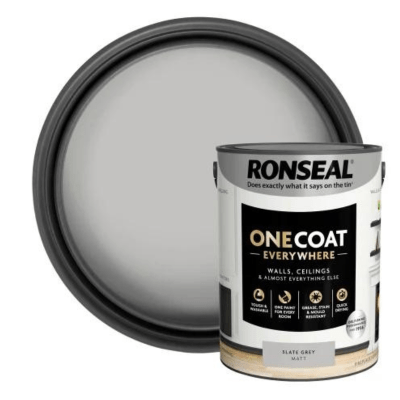 Ronseal One Coat Everywhere Interior Paint 5 Litres - Slate Grey - Ronseal