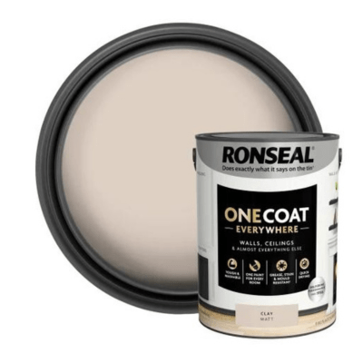 Ronseal One Coat Everywhere Interior Paint 5 Litres - Clay - Ronseal