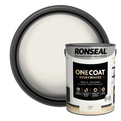 Ronseal One Coat Everywhere Interior Paint 5 Litres - Linen - Ronseal