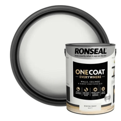 Ronseal One Coat Everywhere Interior Paint 5 Litres - Winter Frost - Ronseal