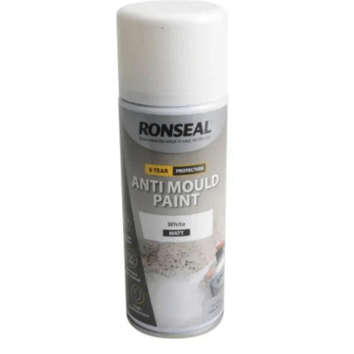 Ronseal 6 Year Anti Mould Aerosol White Matt - 400ml - Ronseal