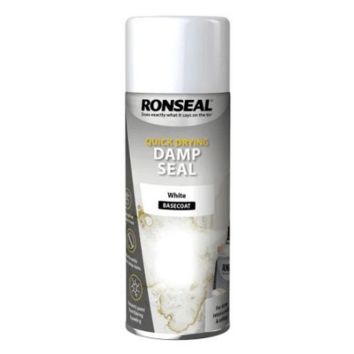 Ronseal Quick Dry Damp Seal Aerosol White - 400ml - Ronseal