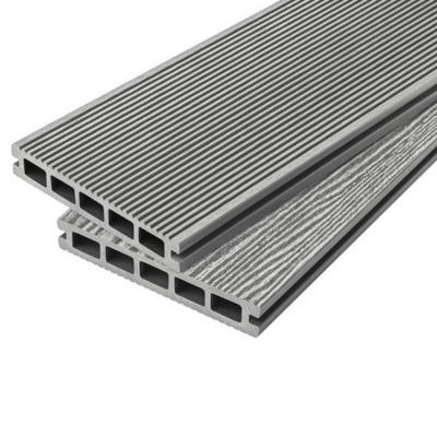 Cladco WPC Grooved Reversible Hollow Decking Board 150mm x 25mm x 4m - All Colours - Cladco