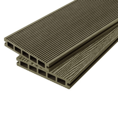 Cladco WPC Grooved Reversible Hollow Decking Board 150mm x 25mm x 4m - All Colours - Cladco