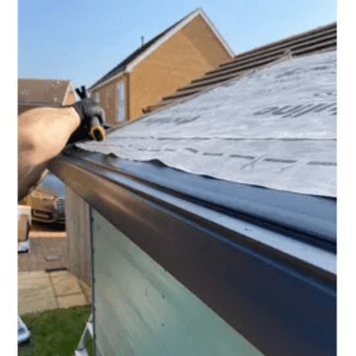 Onduline Eaves Tray x 1500mm - Black - Onduline