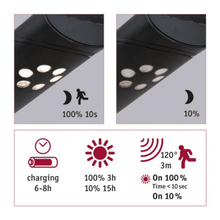 Load image into Gallery viewer, Outdoor Solar Bollard Light Ilias IP44 3000K 100lm Motion Sensor - Paulmann
