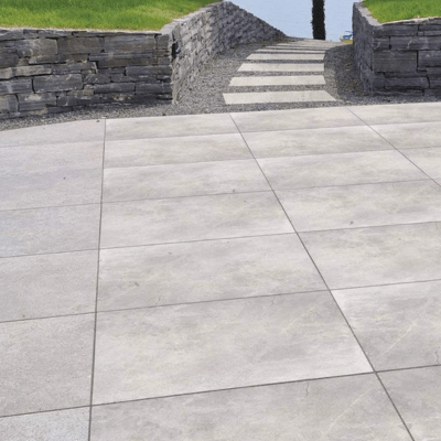 Masterstone Outdoor Porcelain Paving Tile - 800mm x 800mm - Graphite - Spectrum