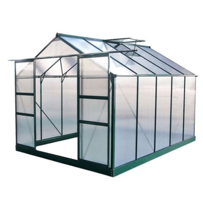 Harvester Walk-In Aluminium Polycarbonate Greenhouse 8ft x 12ft - Store More Garden Buildings