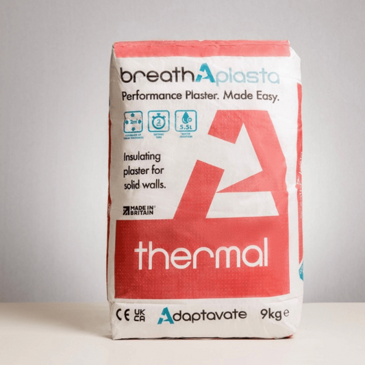 Breathaplasta Thermal Insulating Plaster x 9Kg - Adaptavate Plaster
