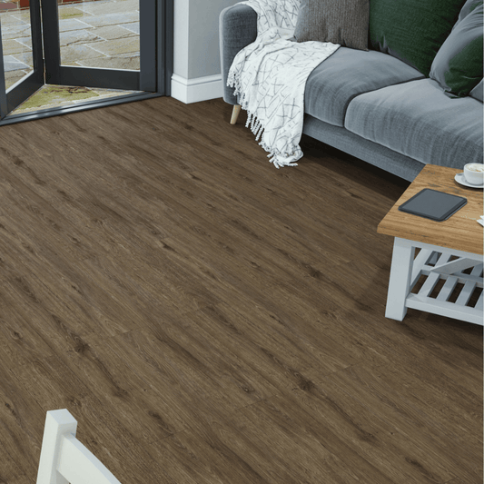 SPC Easy Click Flooring with Built-in Underlay - Chestnut Oak (Pack of 10) - Radmat