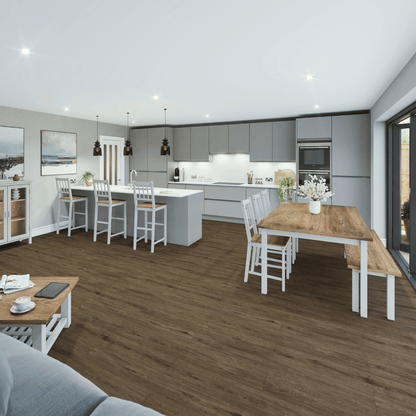 SPC Easy Click Flooring with Built-in Underlay - Chestnut Oak (Pack of 10) - Radmat