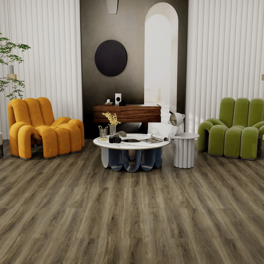 SPC Easy Click Flooring with Built-in Underlay - Chestnut Oak (Pack of 10) - Radmat