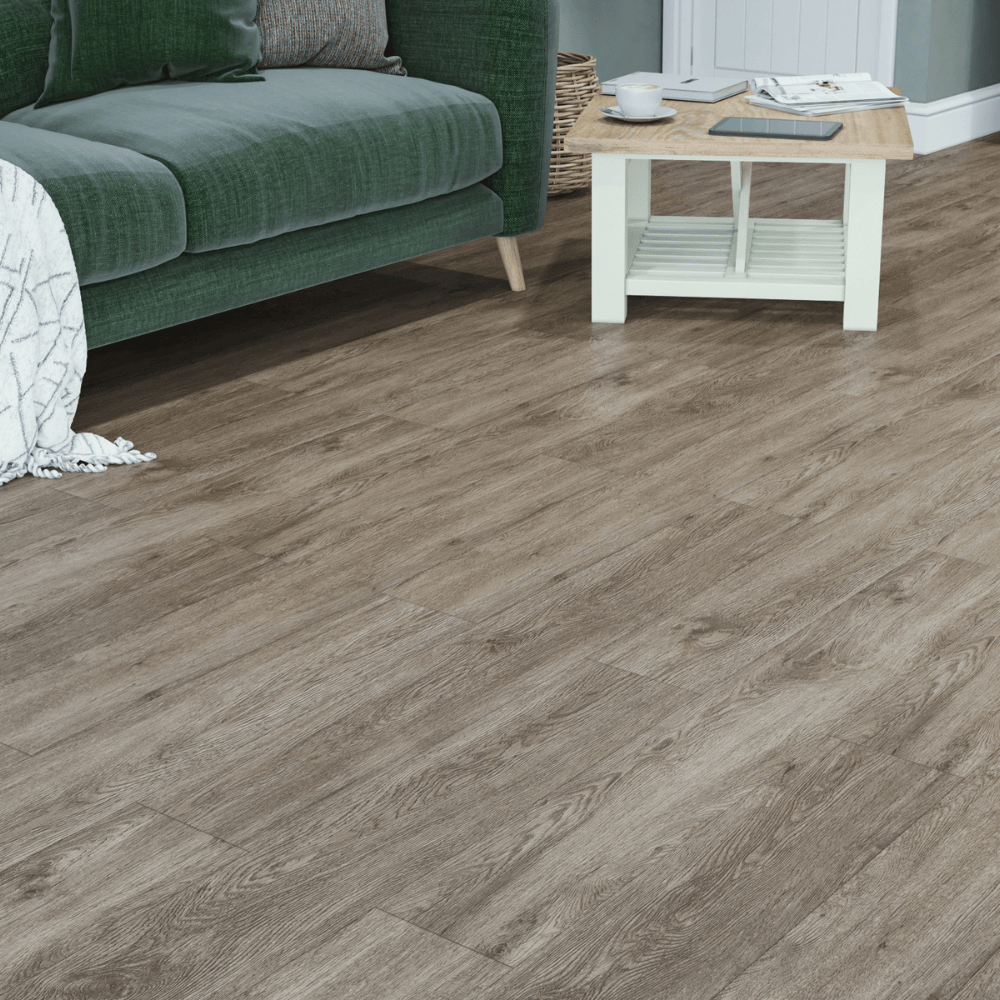 SPC Easy Click Flooring with Built-in Underlay - Brushed Oak (Pack of 10) - Radmat
