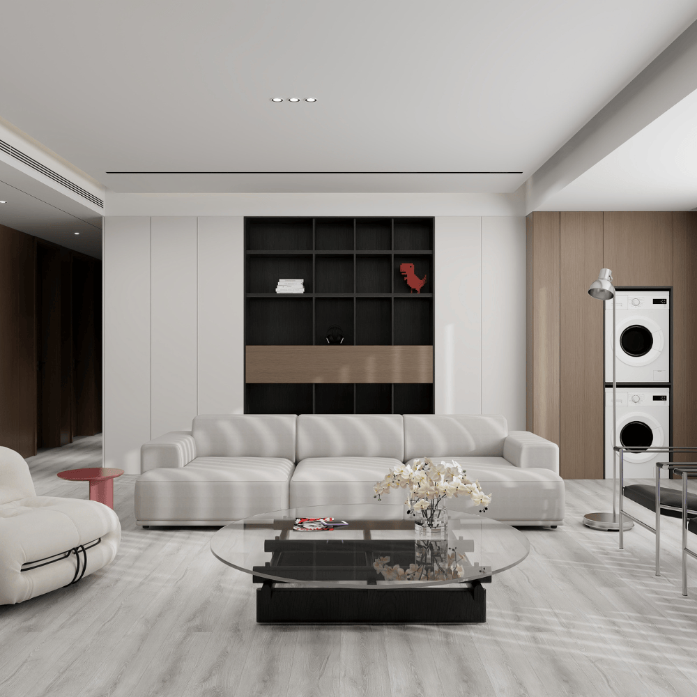 SPC Easy Click Flooring with Built-in Underlay - Pebble Grey (Pack of 10) - Radmat