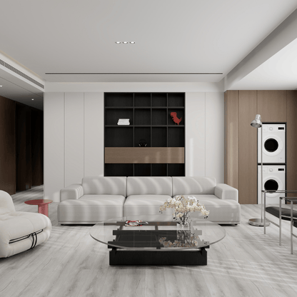 SPC Easy Click Flooring with Built-in Underlay - Pebble Grey (Pack of 10) - Radmat