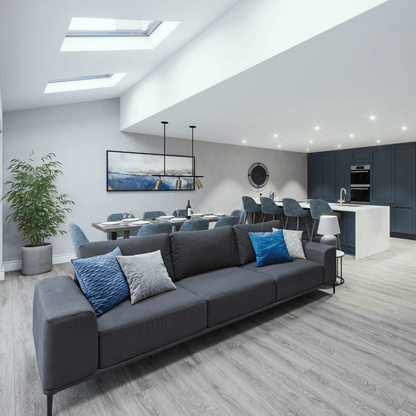 SPC Easy Click Flooring with Built-in Underlay - Pebble Grey (Pack of 10) - Radmat