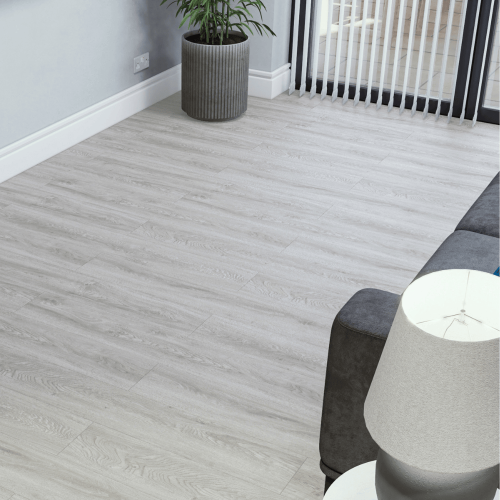 SPC Easy Click Flooring with Built-in Underlay - Pebble Grey (Pack of 10) - Radmat