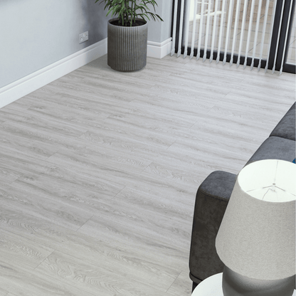 SPC Easy Click Flooring with Built-in Underlay - Pebble Grey (Pack of 10) - Radmat