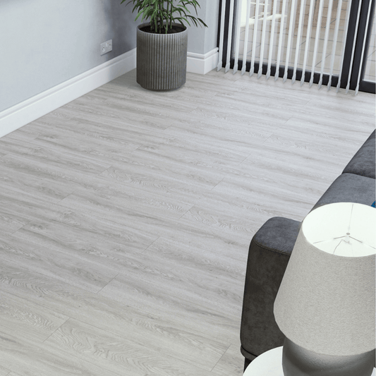 SPC Easy Click Flooring with Built-in Underlay - Pebble Grey (Pack of 10) - Radmat