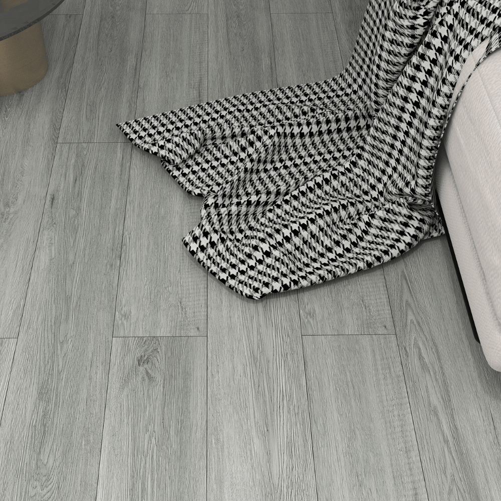 SPC Easy Click Flooring with Built-in Underlay - Frosted Grey (Pack of 10) - Radmat