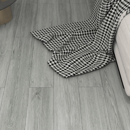 SPC Easy Click Flooring with Built-in Underlay - Frosted Grey (Pack of 10) - Radmat