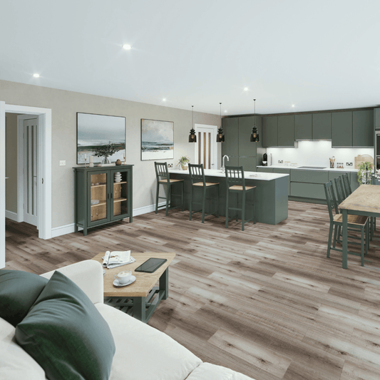 SPC Easy Click Flooring with Built-in Underlay - Blonde Oak (Pack of 10) - Radmat