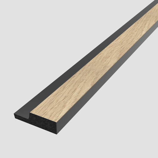 SplashPro Narrow Slat Wall Panel 2400mm x 200mm x 12mm - All Colours