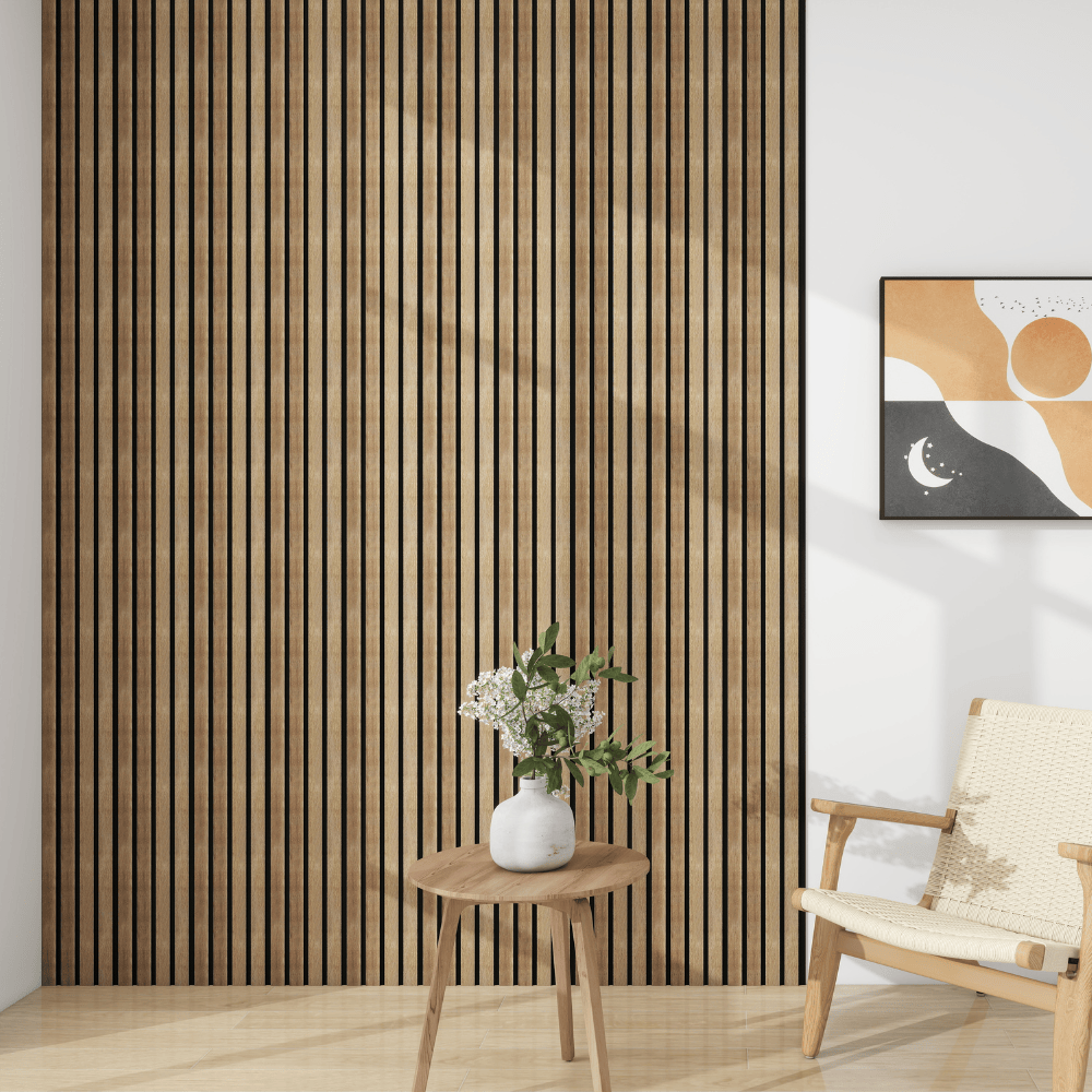 SplashPro Narrow Slat Wall Panel 2400mm x 200mm x 12mm - All Colours - The Wood Wall Panel Company Wall Panel