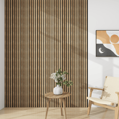 SplashPro Narrow Slat Wall Panel 2400mm x 200mm x 12mm - All Colours - The Wood Wall Panel Company Wall Panel
