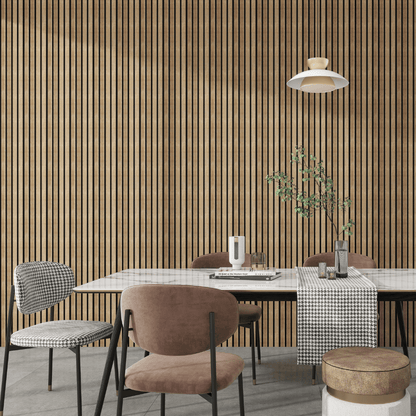 SplashPro Narrow Slat Wall Panel 2400mm x 200mm x 12mm - All Colours - The Wood Wall Panel Company Wall Panel