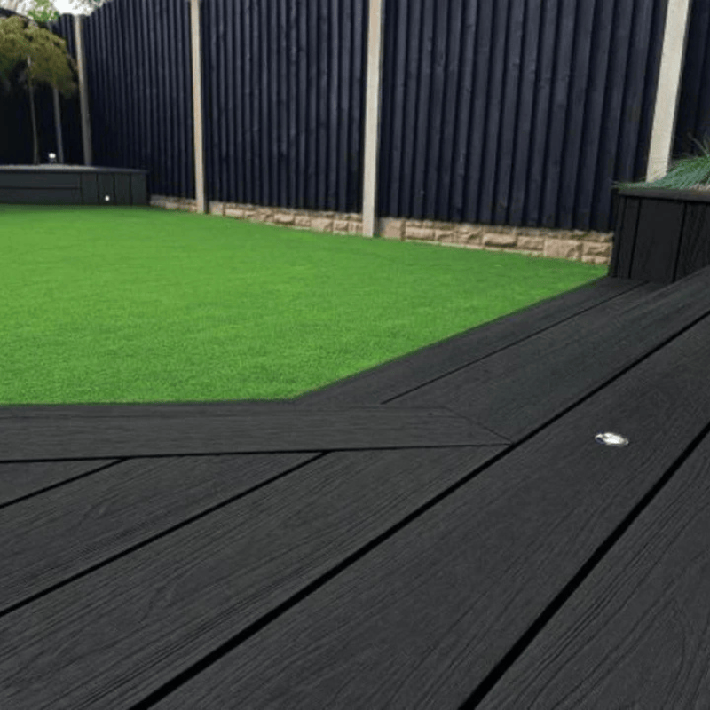 Piranha Hunter Decking Board 136mm x 25mm x 3.6m - Anthracite - Piranha Decking
