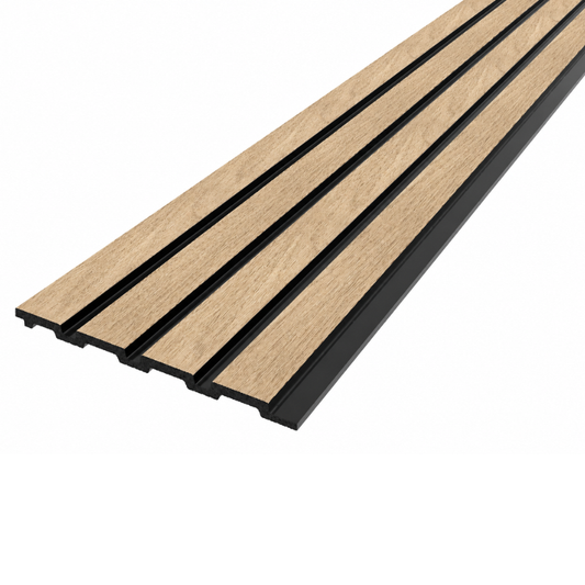 SplashPro Narrow Slat Wall Panel 2400mm x 200mm x 12mm - All Colours