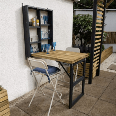 Forest Fold Down Wooden Garden Bar - Forest Garden