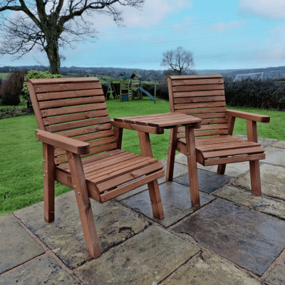 Churnet Valley Love Seat Angled - Churnet Valley