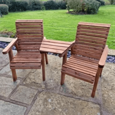 Churnet Valley Love Seat Angled - Churnet Valley