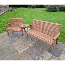 Load image into Gallery viewer, Churnet Valley 5 Seat Set 1 x 2 Seat Bench and 1x 3 Seat Bench Angled Tray - Churnet Valley
