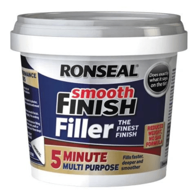 Ronseal Smooth Finish 5 Minute Multipurpose Filler Tub - 600ml - Ronseal