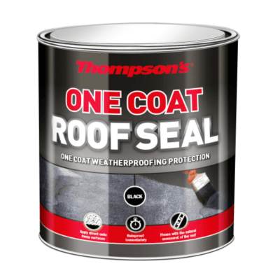 Ronseal Thompsons One Coat Roof Seal Black - 5 Litre - Ronseal