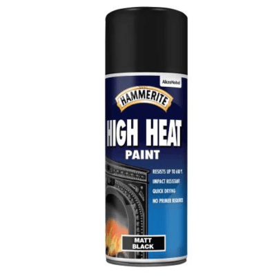 Hammerite High Heat Paint Aerosol - Black x 400ml - Hammerite