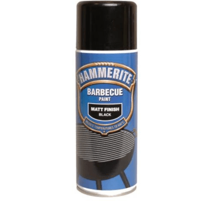 Hammerite BBQ Aerosol - Matt Black x 400ml - Hammerite