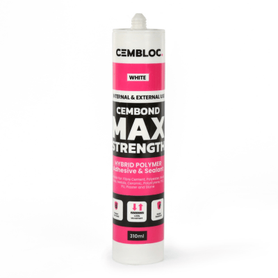 Cembloc Cembond Maximum Strength Cement Fibre Adhesive x 310ml (Pack of 12) - Cembloc